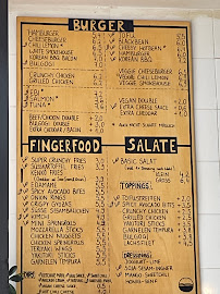 Menu du Kenkō Burger à Leipzig