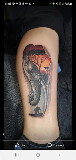 Explore neck tattoo idea, creative tattoo ideas in West Bend, available at Frenchys Tattoos & Co LLC