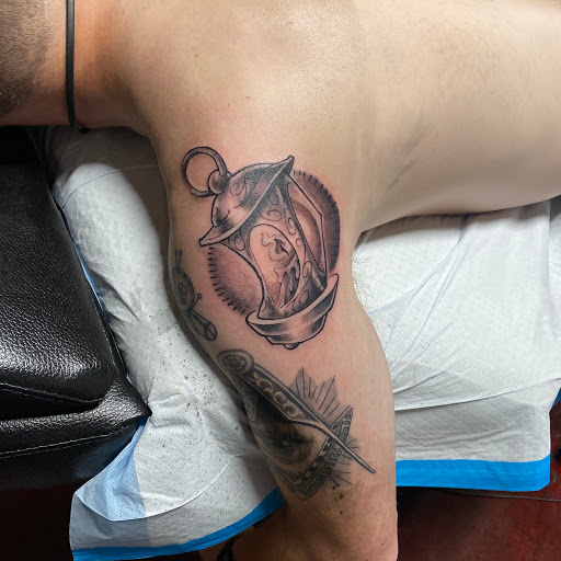 Explore sleeve filler tattoo ideas, creative tattoo ideas in Colorado Springs, available at Fallen Heroes Tattoo & Piercing (Colorado)