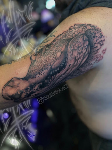 Explore mechanical sleeve tattoo ideas, creative tattoo ideas in Melbourne, available at Bonnie n Clyde Tattoo Studio