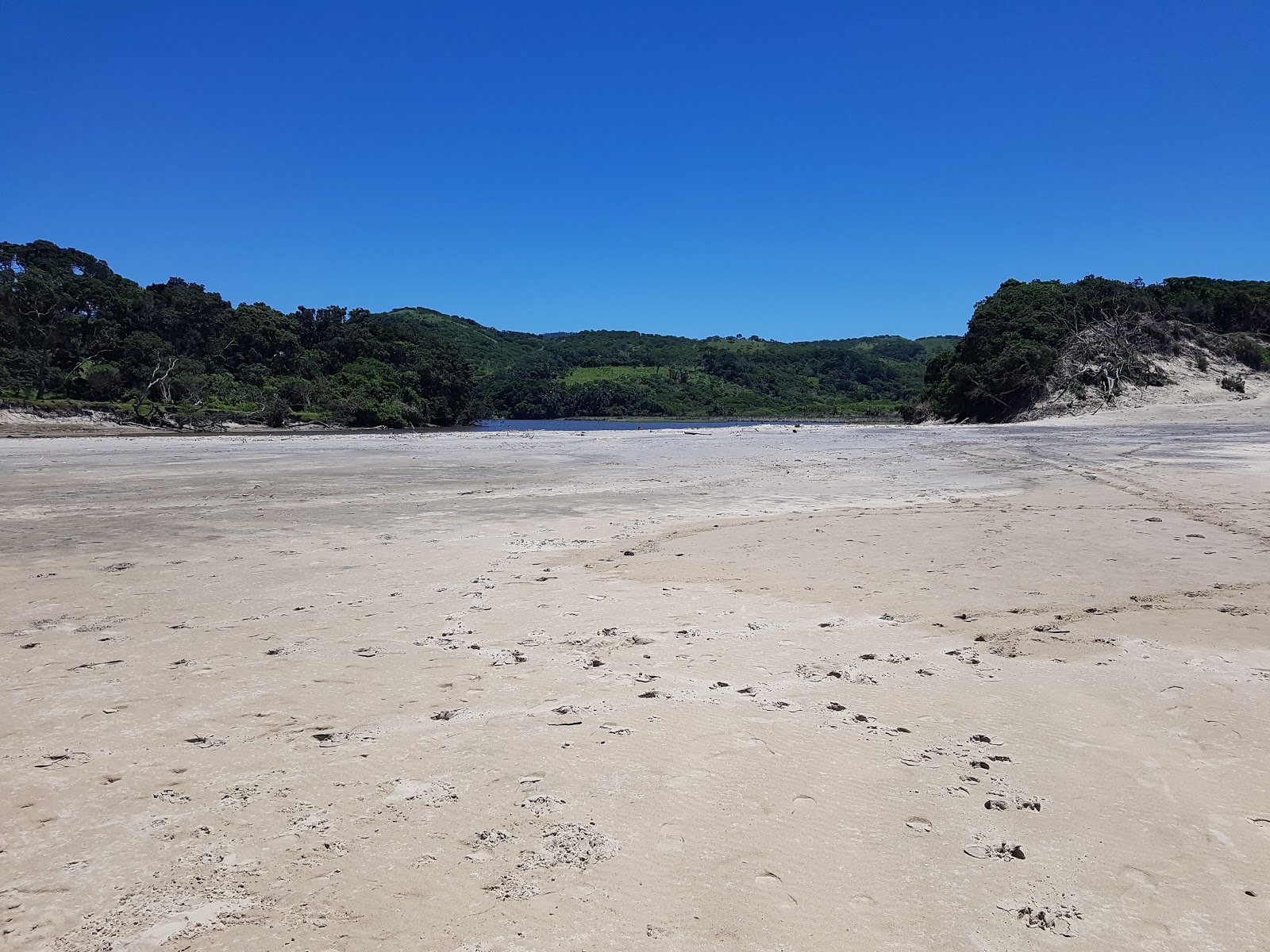 Tsweleni beach的照片 带有碧绿色纯水表面
