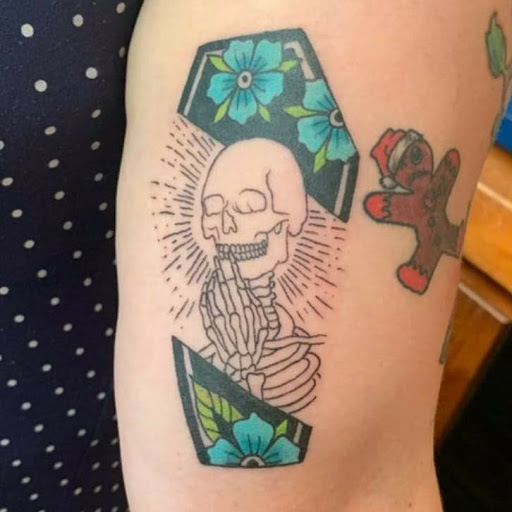 Explore hammerhead shark tattoo ideas, creative tattoo ideas in Covington, available at Covington Tattoo Emporium