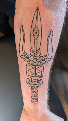 Explore memorial cross tattoo ideas, creative tattoo ideas in Seattle, available at Slave to the Needle Tattoo & Body Piercing