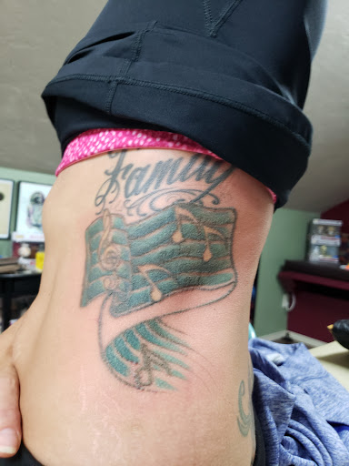 Explore mothman tattoo ideas, creative tattoo ideas in Springfield, available at Area 51 Tattoo