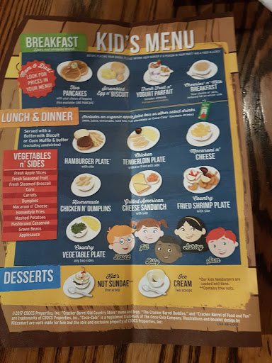 American Restaurant «Cracker Barrel Old Country Store», reviews and photos, 825 Marketplace Blvd, Hamilton Township, NJ 08691, USA