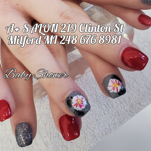 Nail Salon «A+Salon, Nails, Hair & Aesthetics», reviews and photos, 219 Clinton St, Milford, MI 48381, USA