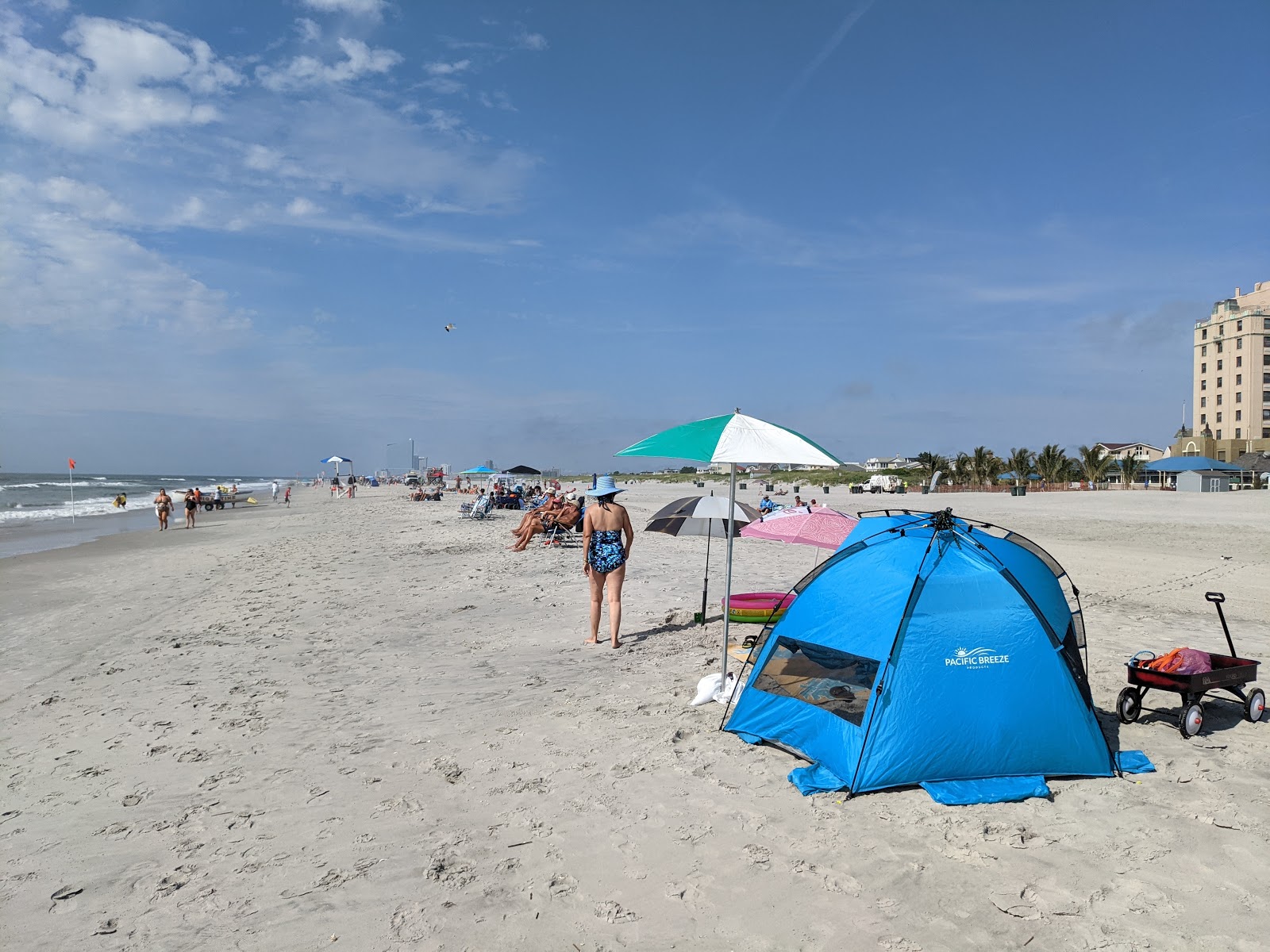 Foto van Brigantine Beach met helder zand oppervlakte