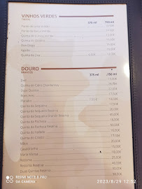 Carte du Restaurante Camelo à Viana do Castelo