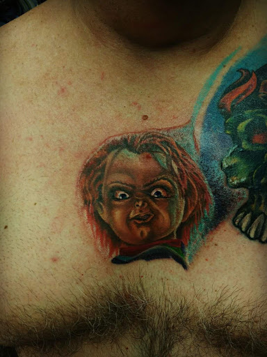 Explore arch angel tattoo ideas, creative tattoo ideas in Groves, available at Billet Tattoo Studio