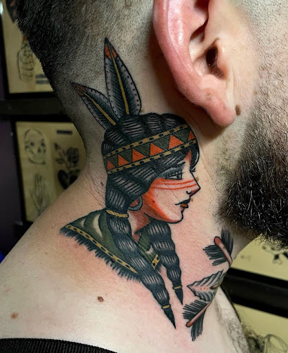 Explore marigold tattoo ideas, creative tattoo ideas in Georgetown, available at Iron Rite Tattoo South