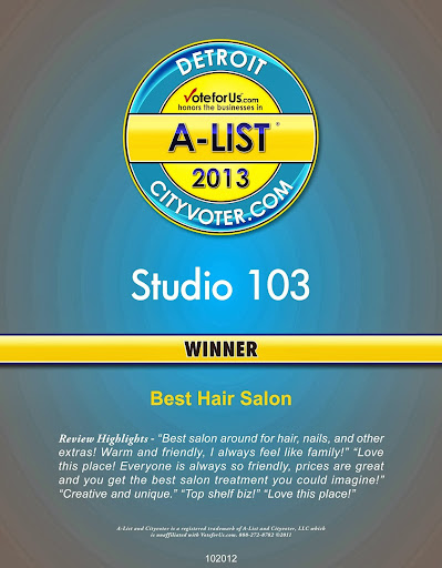 Hair Salon «Studio 103 - Hair Nail Salon Howell», reviews and photos, 138 W Highland Rd #900, Howell, MI 48843, USA