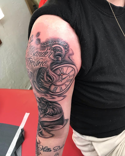 Explore magic the gathering tattoo ideas, creative tattoo ideas in Baytown, available at Big Juniors Tattoos