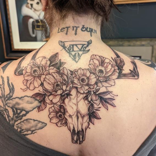 Explore choker tattoo ideas, creative tattoo ideas in Charlotte, available at Canvas Tattoo & Art Gallery