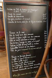 L'Envers du Décor à Saint-Émilion menu