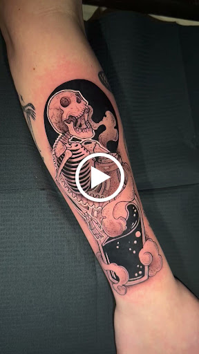 Explore lunar tattoo ideas, creative tattoo ideas in Prescott, available at BlackGold Tattoo