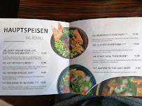 Restaurant végétalien Buddha Kitchen à Hamburg - menu / carte