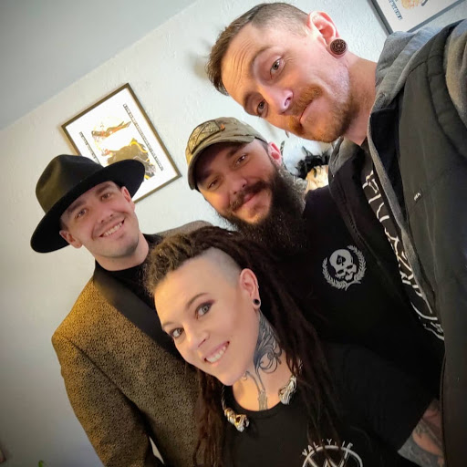 Explore background shading tattoo ideas, creative tattoo ideas in Brighton, available at Valkyrie Tattoos