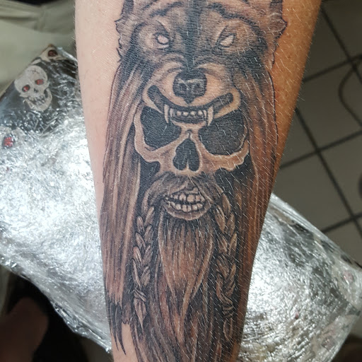 Explore back of the leg tattoo ideas, creative tattoo ideas in Huntsville, available at The Purple Goat Tattoos