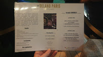 Menu / carte de Delano Paris à Paris