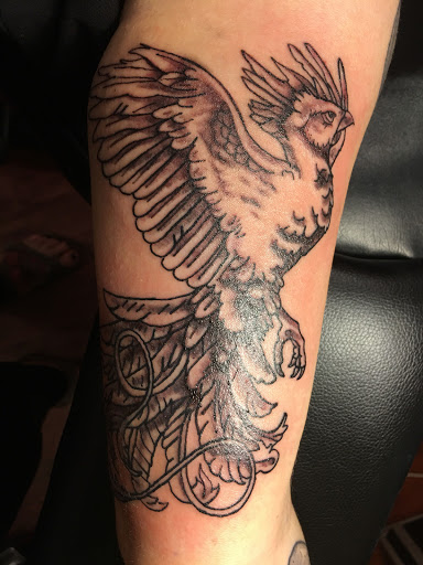 Explore guardian angel tattoo ideas, creative tattoo ideas in Jonesboro, available at Gallery Of Ink Tattoo Shop
