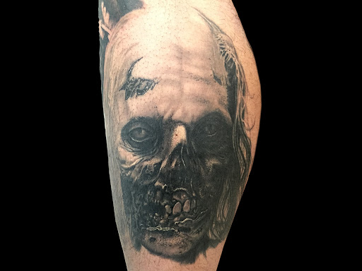 Explore shoe tattoo ideas, creative tattoo ideas in Richmond, available at Loose Screw Tattoo