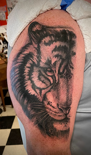 Explore mechanical sleeve tattoo ideas, creative tattoo ideas in Black River Falls, available at Black River Tattoo