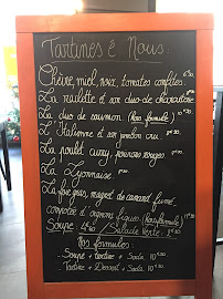 Tartines é nous à Lyon menu