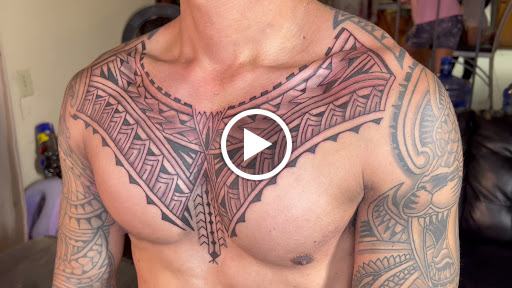 Explore side arm tattoo ideas, creative tattoo ideas in Woodside, available at Vitruvian Tattoo Culture