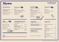 Menu / carte de Le Kiosque Peyras à Toulouse