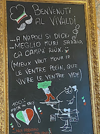 Menu du Pizzeria Vivaldi à Le Perreux-sur-Marne