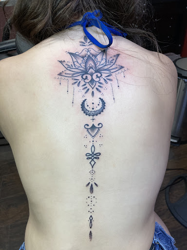 Explore lantern tattoo ideas, creative tattoo ideas in Bullhead City, available at Smoke and Dagger Tattoo