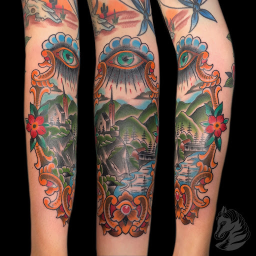 Explore hakuna matata tattoo ideas, creative tattoo ideas in Boston, available at Good Faith Tattoos