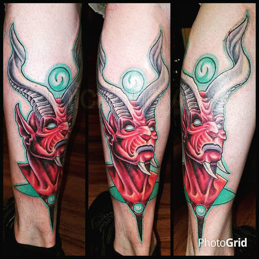 Explore back of the ear tattoo ideas, creative tattoo ideas in Cheyenne, available at The T.R.I.B.E. Zoo, LLC Tattoo