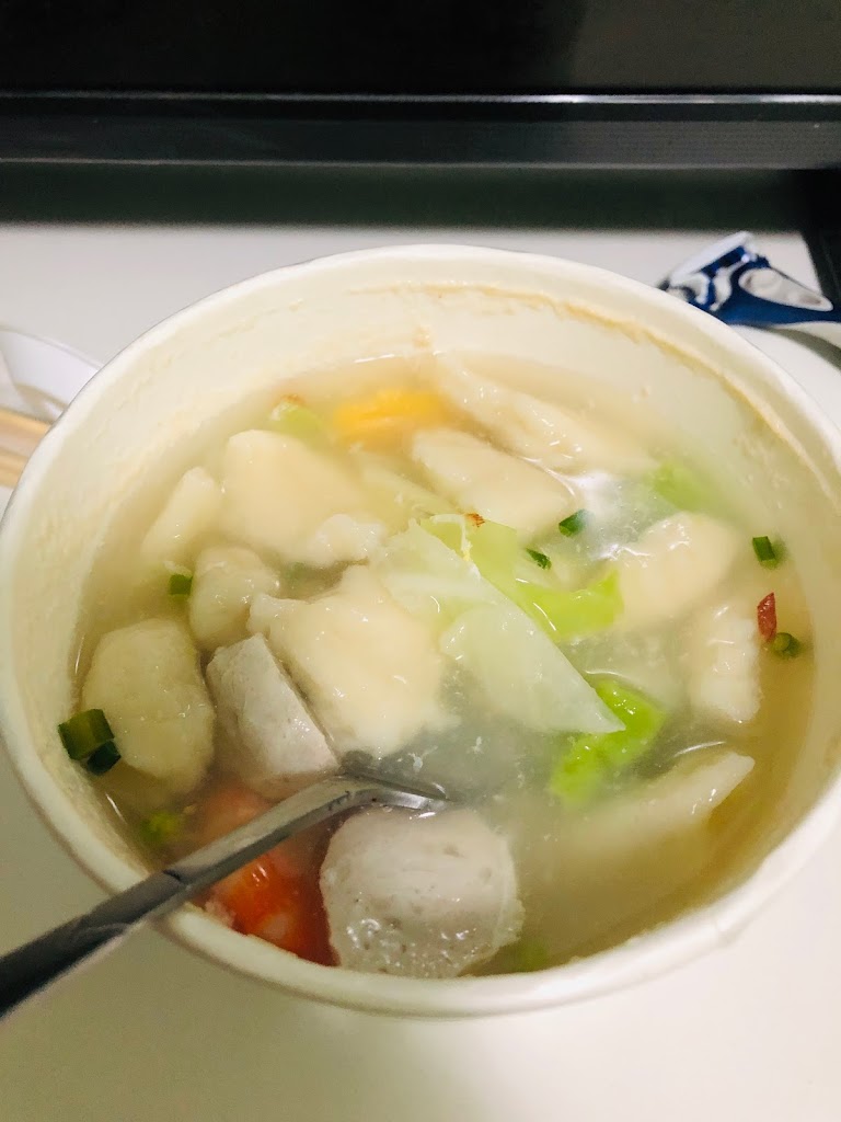 三色海鮮麵疙瘩 的照片