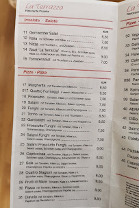 Menu / carte de La Terrazza à Eberdingen