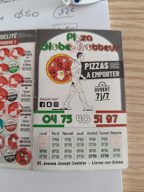 Menu / carte de Pizza Globe-Trotteur à Livron-sur-Drôme