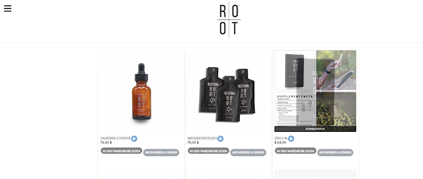 Root Shop - einfach Online bestellen, M.Müller, selbständiger Vertriebspartner - Winterthur