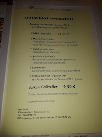 Hotel-Restaurant „Jammerkrug“ à Gladbeck menu