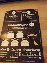 Hank Burger Lyon Opera à Lyon menu