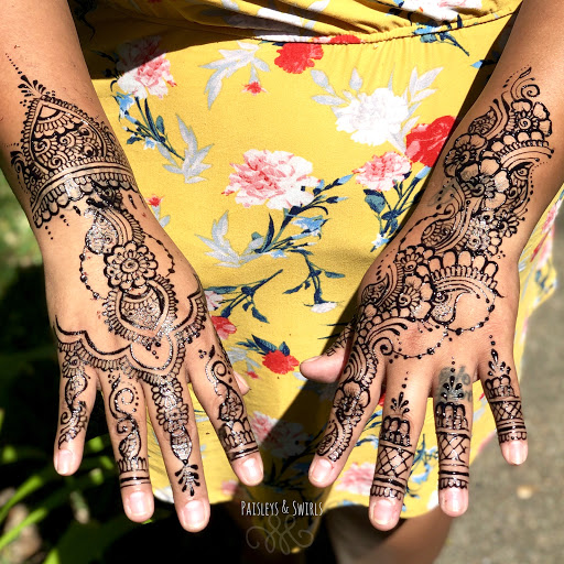 Explore witch tattoos ideas, creative tattoo ideas in Houston, available at Paisleys and Swirls - Henna Artist in Houston