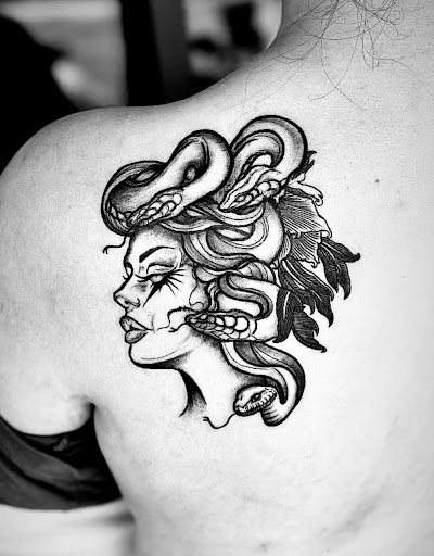 Explore nautical star tattoo ideas, creative tattoo ideas in Peoria, available at Modern Ink Tattoo