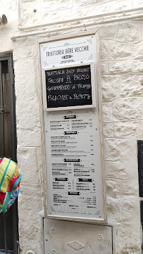 Trattoria Bère Vecchie à Cisternino menu
