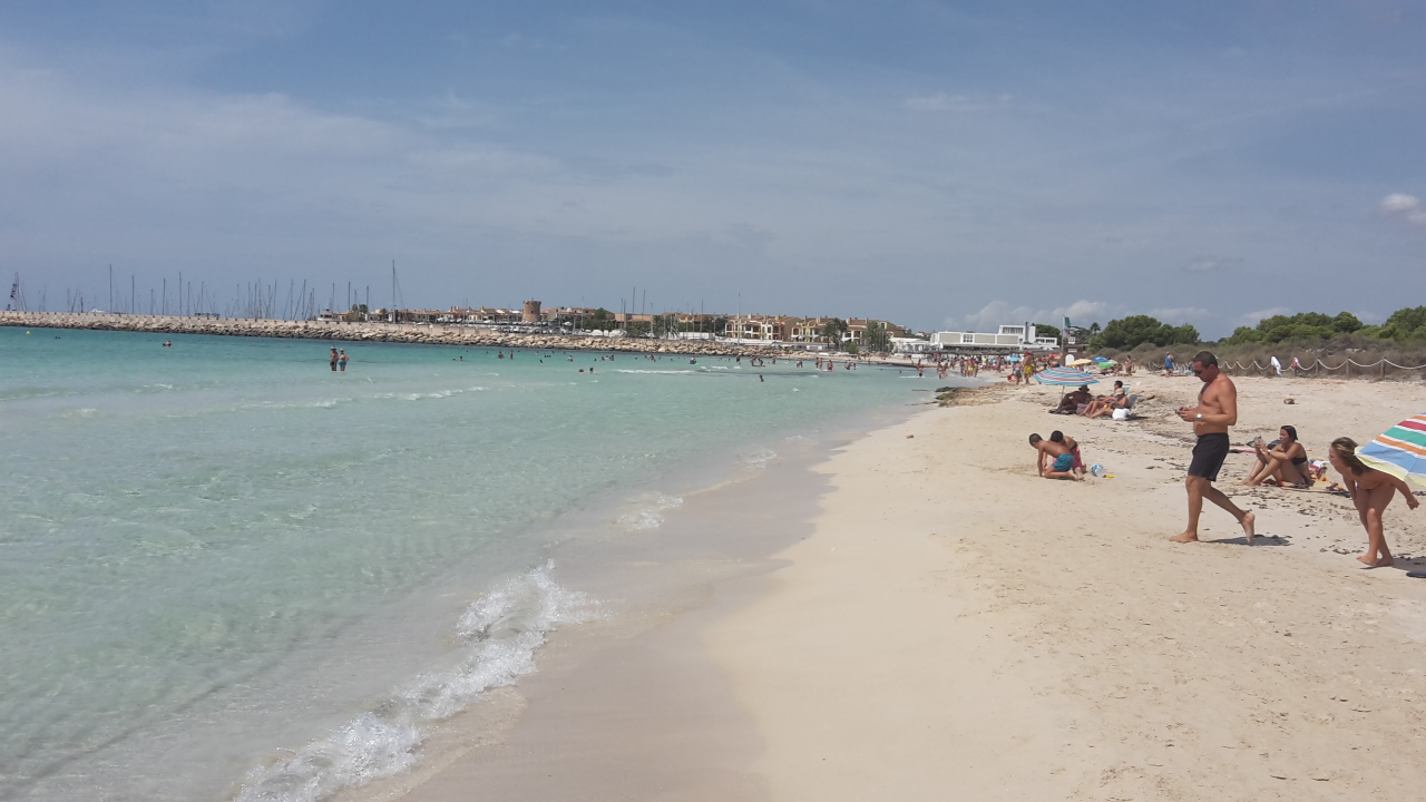 Foto de Arenal de Sa Rapita Beach y el asentamiento