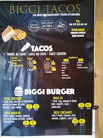 Menu du Bigui Tacos à Saint-Jeoire