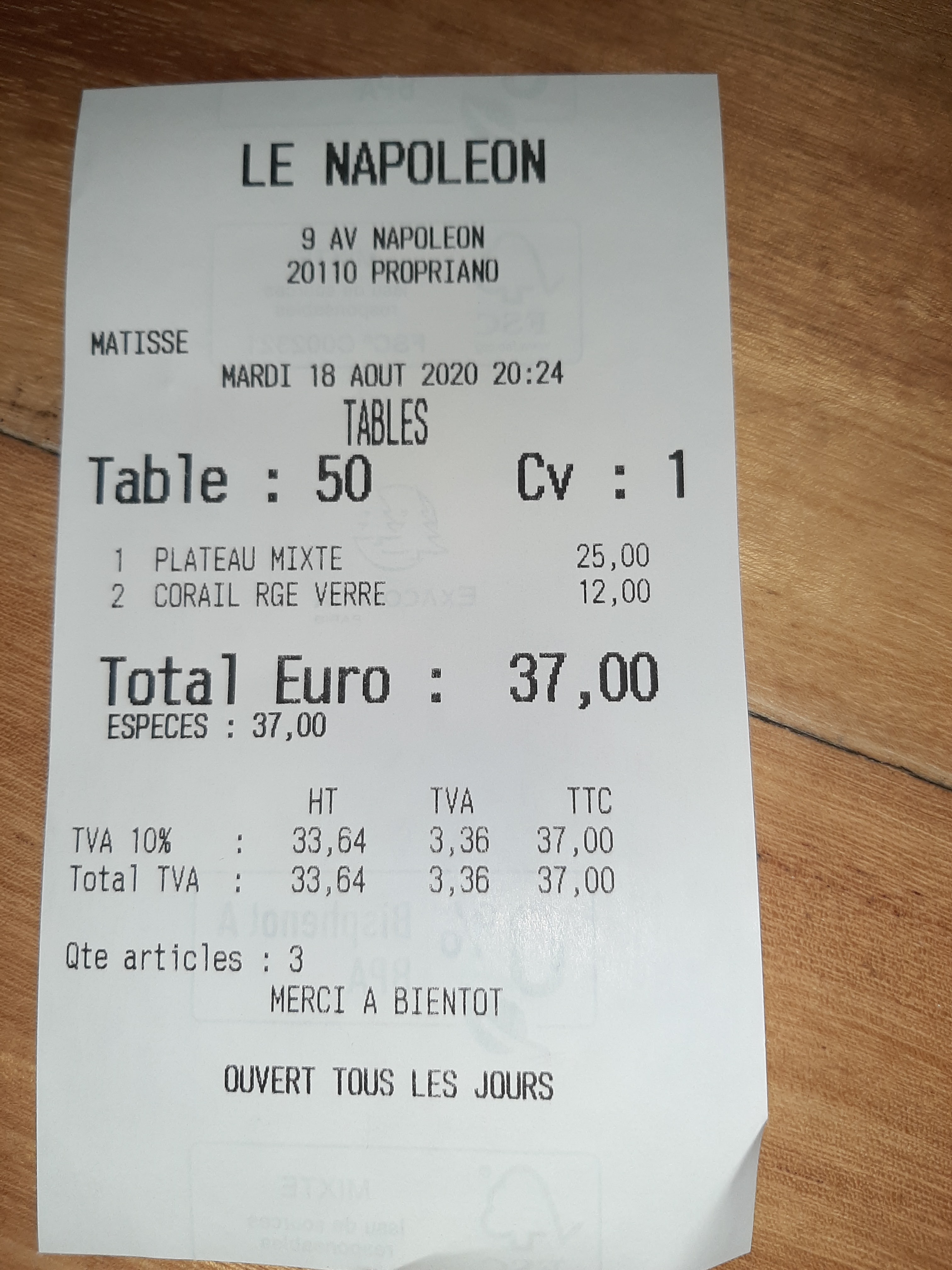Photo n° 2 de l'avis de Jby.o fait le 19/08/2020 à 13:17