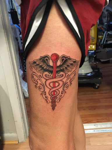 Explore chest to sleeve tattoo ideas, creative tattoo ideas in Jonesboro, available at Immortal Ink