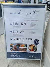 Med’Eat à Paris carte