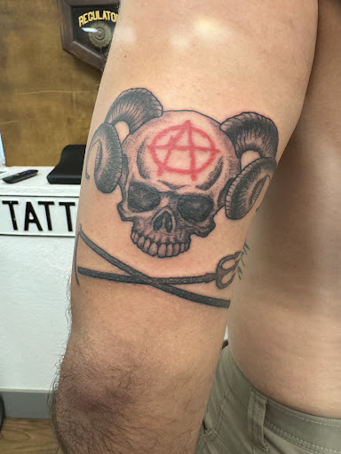 Explore leo tattoo ideas for men, creative tattoo ideas in Twentynine Palms, available at No Mans Land Tattoo