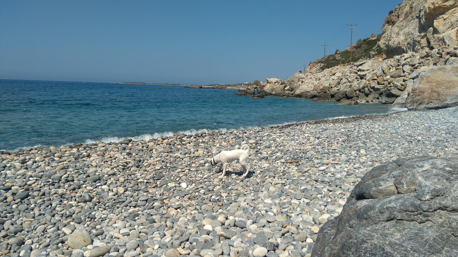 Foto af Trochalou Beach med høj niveau af renlighed