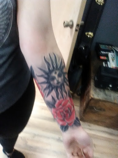 Explore tattoo of husband's name ideas, creative tattoo ideas in Altoona, available at Custom Skin Art